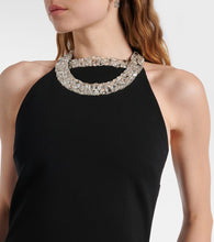 Balmain Embellished halterneck gown