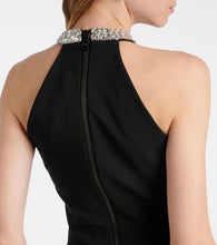 Balmain Embellished halterneck gown