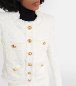 Balmain Embellished tweed jacket