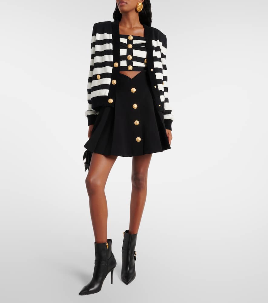 Balmain Eva leather ankle boots