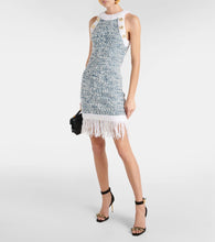 Balmain Fringed tweed minidress