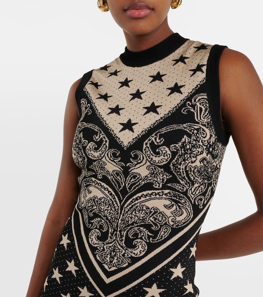 Balmain Intarsia knitted minidress