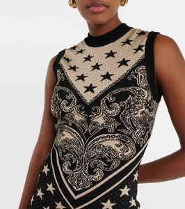 Balmain Intarsia knitted minidress