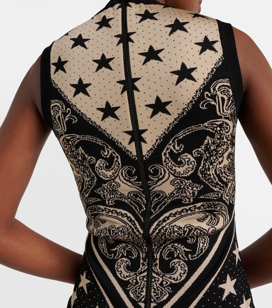 Balmain Intarsia knitted minidress