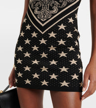 Balmain Intarsia knitted minidress