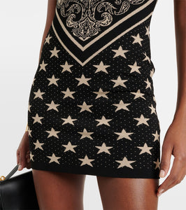 Balmain Intarsia knitted minidress