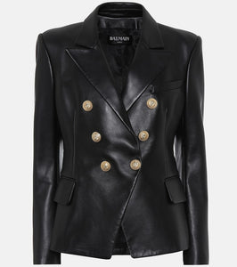 Balmain Leather blazer