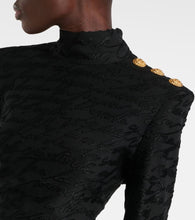 Balmain Lettre D'Amour jacquard minidress
