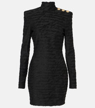 Balmain Lettre D'Amour jacquard minidress