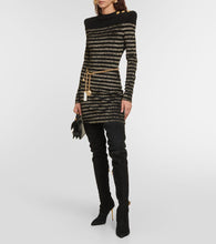 Balmain Lurex√Ç¬Æ striped minidress