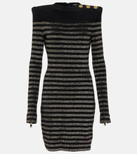 Balmain Lurex√Ç¬Æ striped minidress