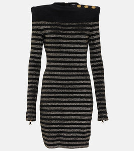 Balmain Lurex√Ç¬Æ striped minidress