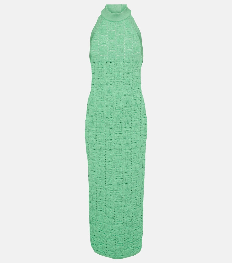 Balmain Monogram openwork midi dress. Balmain Monogram镂空中长连衣裙