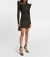 Balmain Monogram sequined minidress