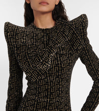 Balmain Monogram sequined minidress
