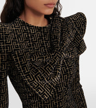 Balmain Monogram sequined minidress