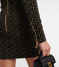 Balmain Monogram sequined minidress