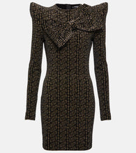 Balmain Monogram sequined minidress