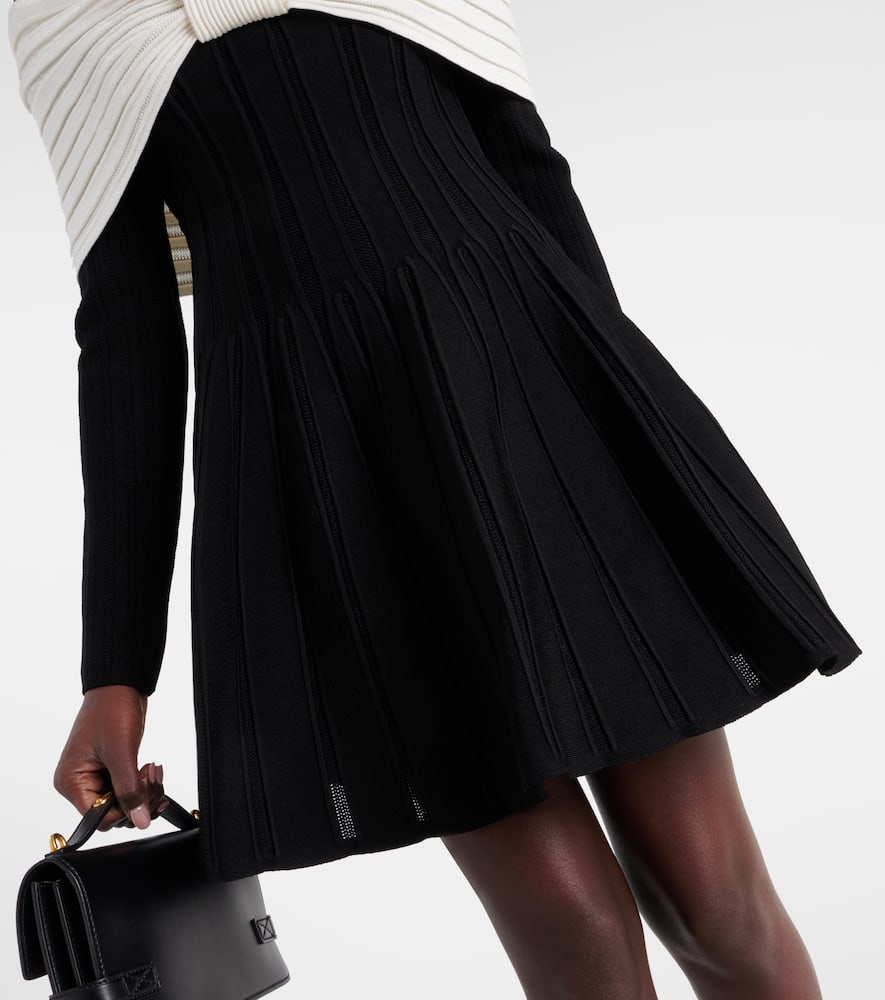 Balmain Off-shoulder bow-detail minidress