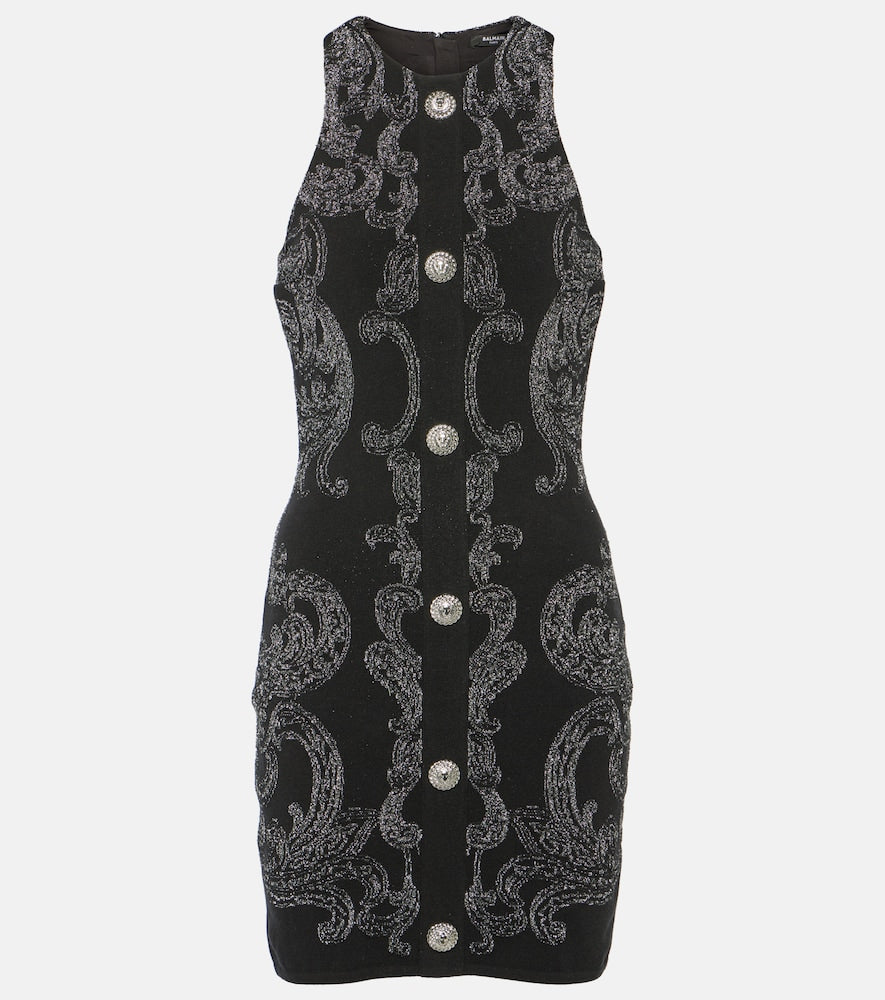 Balmain Paisley jacquard Lurex√Ç¬Æ minidress. Balmain Paisley 提花 Lurex√Ç¬Æ 迷你连衣裙