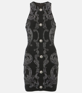 Balmain Paisley jacquard Lurex√Ç¬Æ minidress