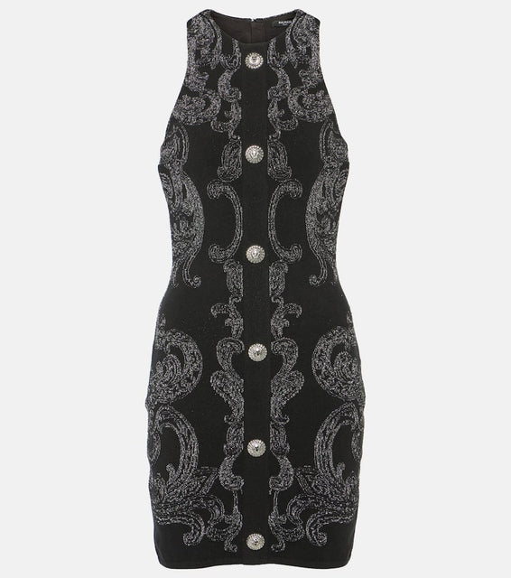 Balmain Paisley jacquard Lurex√Ç¬Æ minidress