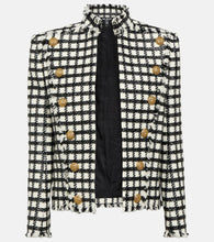 Balmain Prince of Wales tweed jacket