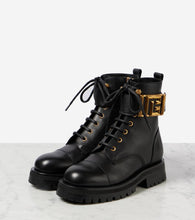 Balmain Romy leather lace-up boots
