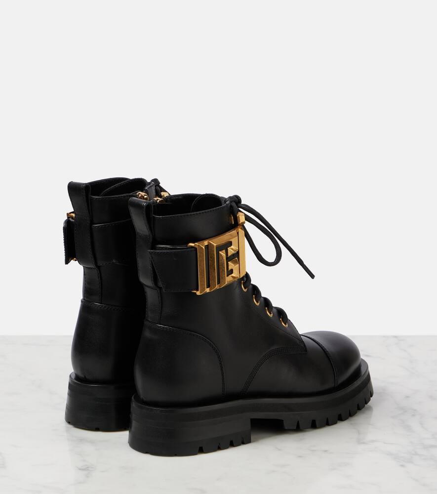 Balmain Romy leather lace-up boots
