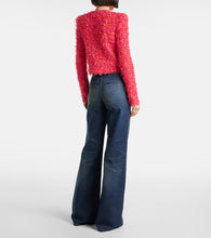 Balmain Sequined cropped tweed jacket