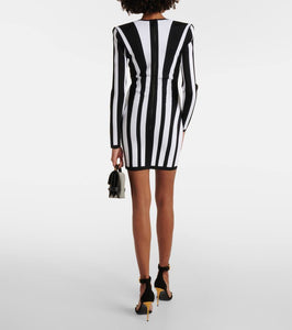 Balmain Striped minidress
