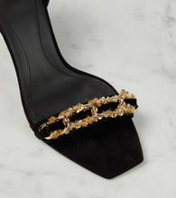 Balmain Uma embellished suede sandals