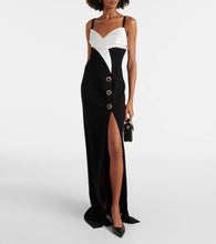 Balmain crêpe gown