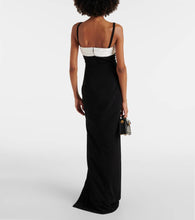 Balmain crêpe gown