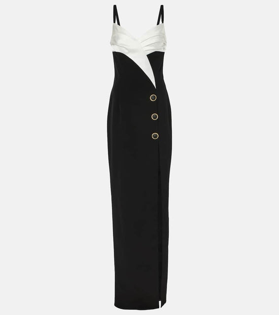 Balmain crêpe gown