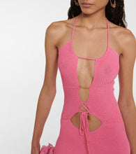 Bananhot Havana cutout ribbed-knit beach dress
