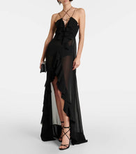 Bananhot Isabel ruffled chiffon maxi dress