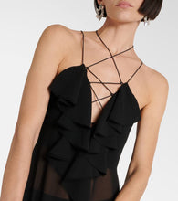 Bananhot Isabel ruffled chiffon maxi dress