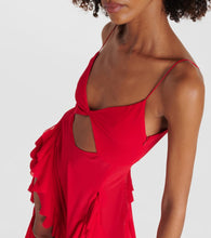 Bananhot Isabel ruffled cutout maxi dress