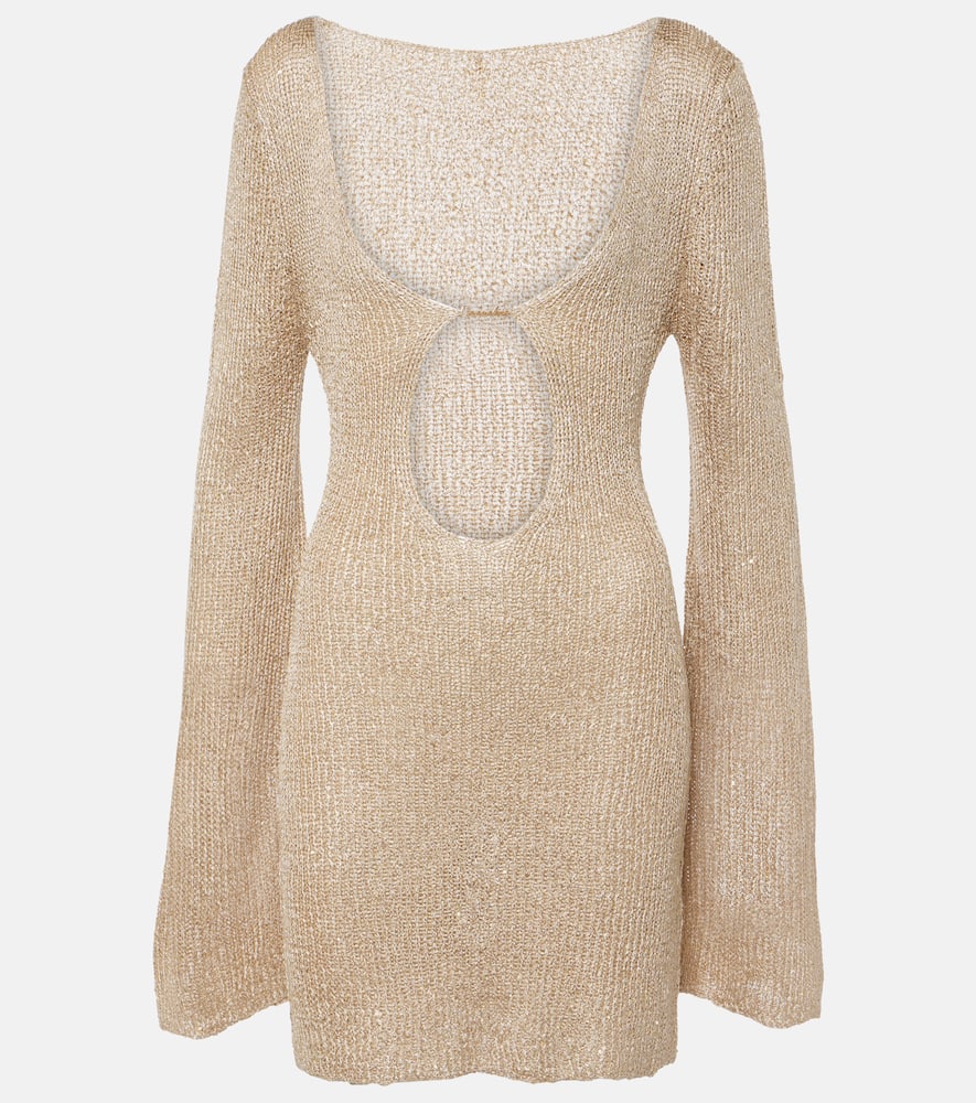 Bananhot Rey cutout knitted beach cover-up