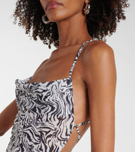 Bananhot Sahara zebra-print maxi dress