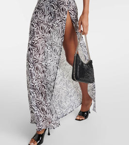 Bananhot Sahara zebra-print maxi dress