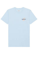 Banks Journal Script Tee in Baby Blue