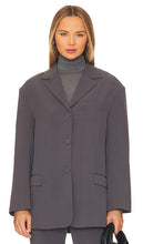 Bardot Akia Oversized Blazer in Charcoal