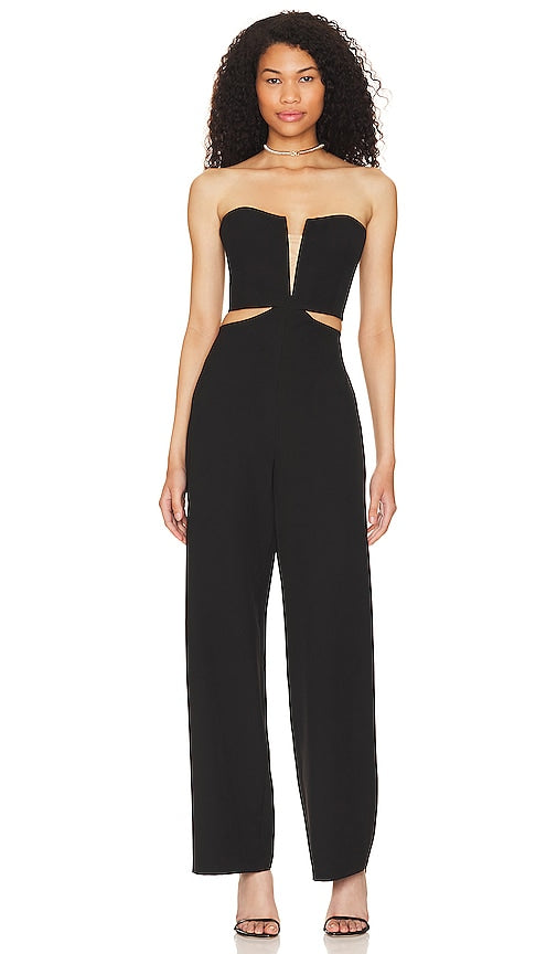 Bardot Ambiance Jumpsuit in Black - Combinaison Bardot Ambiance en Noir - Bardot Ambiance 黑色连身裤 - Bardot Ambiance Overall in Schwarz - Bardot 앰비언스 점프수트블랙 색상 - Tuta Bardot Ambiance in nero