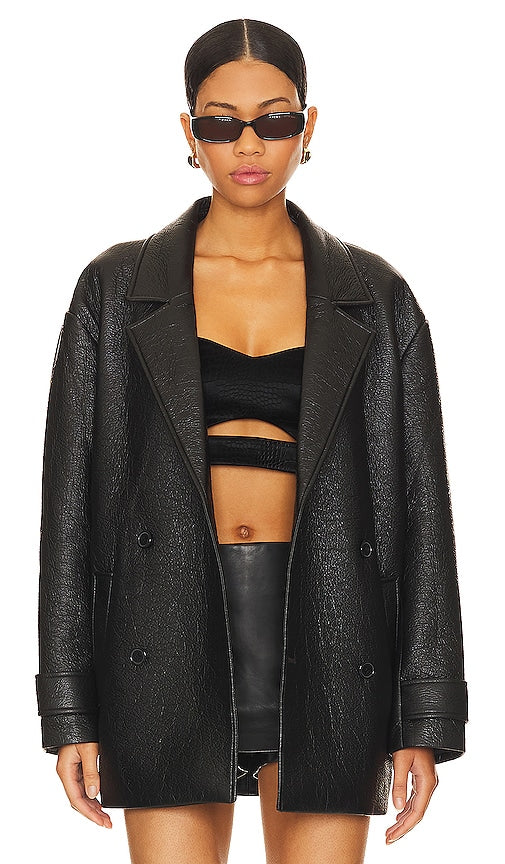 Bardot Cameron Coat in Black - Manteau Bardot Cameron en noir - Bardot Cameron 黑色外套 - Bardot-Cameron-Mantel in Schwarz - Bardot Cameron 코트블랙 색상 - Cappotto Bardot Cameron in nero