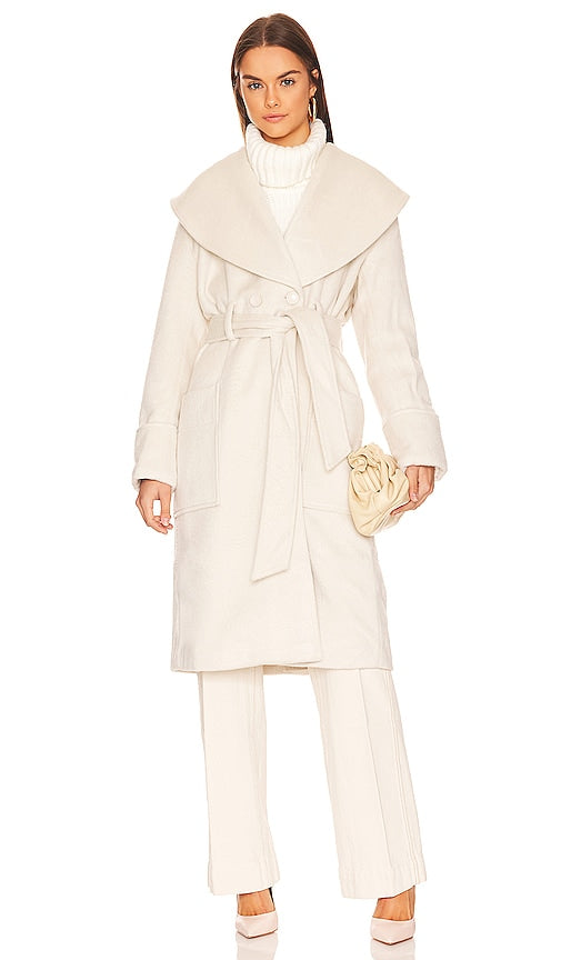 Bardot Cedric Coat in Ivory