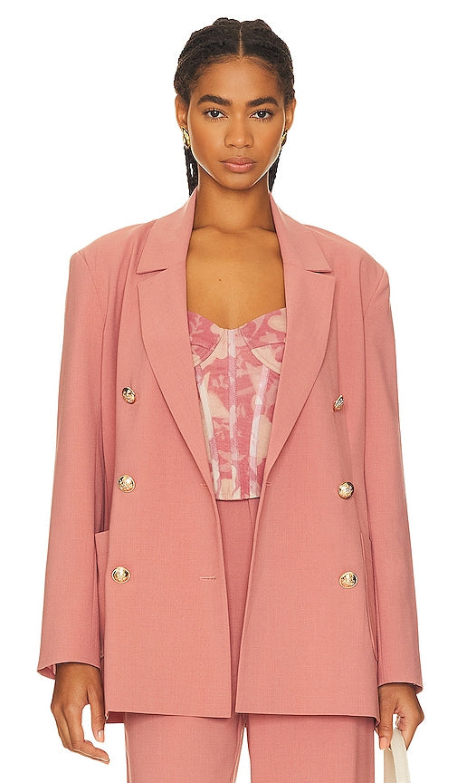 Bardot Devita Blazer in Pink - Blazer Bardot Devita en rose - Bardot Devita 粉色西装外套 - Bardot-Devita-Blazer in Rosa - Bardot Devita 블레이저 핑크 색상 - Blazer Bardot Devita in rosa