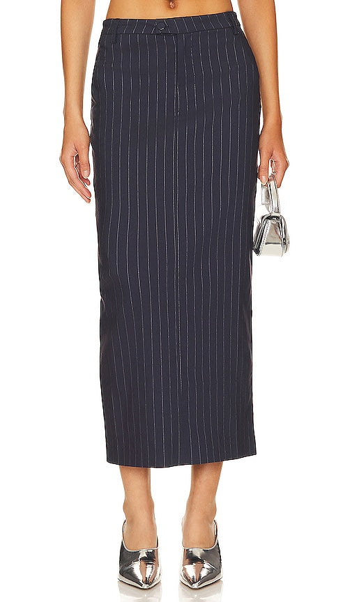 Bardot Sian Maxi Skirt in Navy - Jupe longue Bardot Sian en bleu marine - Bardot Sian 海军蓝长裙 - Bardot Sian Maxirock in Marineblau - Bardot Sian 맥시 스커트 - Gonna lunga Bardot Sian in blu marino