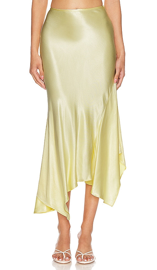 Bardot Suki Midi Skirt in Yellow - Jupe mi-longue Bardot Suki en jaune - Bardot Suki 黄色中长裙 - Bardot Suki Midirock in Gelb - Bardot Suki 미디 스커트 - Gonna longuette Suki Bardot in giallo